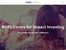 Tablet Screenshot of impactinvesting.marsdd.com